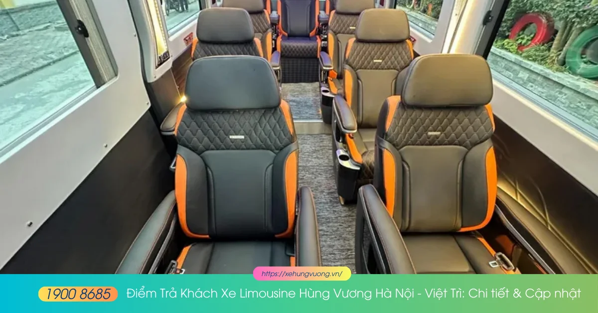 diem tra khach xe limousine ha noi viet tri