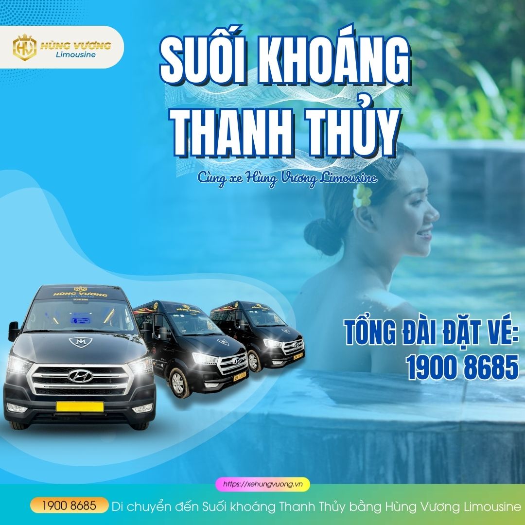 Suối khoáng Thanh Thủy - Điểm đến nghỉ dưỡng hot nhất Phú Thọ 5 Di chuyển đến Suối khoáng Thanh Thủy bằng Hùng Vương Limousine